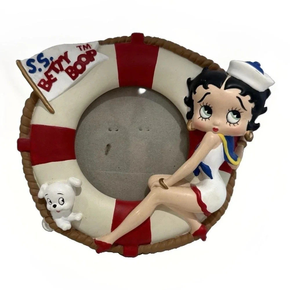 Vintage 90's S.S. Betty Boop Picture Frame Navy Pudgy 3